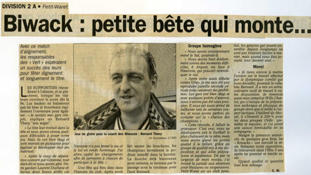 Kiné au F.C. Petit-Warêt (de 1994 à 2002 : P2- P1- Promotion)